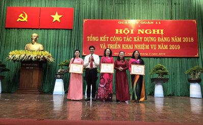 Đảng bộ Bệnh viện Quận 11 đạt tiêu chuẩn trong sạch, vững mạnh tiêu biểu năm 2018 và nhận Giấy khen về thực hiện tốt Chỉ thị 10-CT/TW của      Ban Bí thư và Hướng dẫn 12-HD/BTCTW năm 2018
